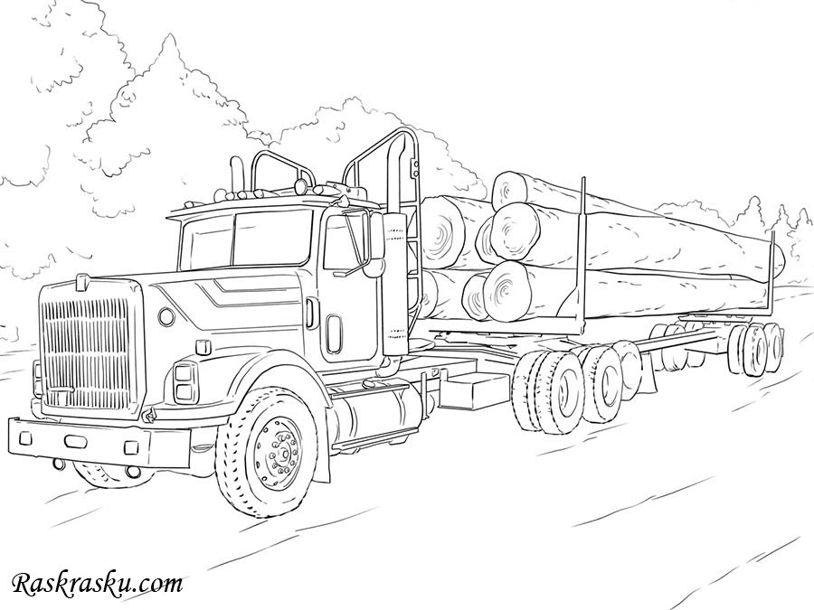 Coloring Pages Trucks - coloringpages2019