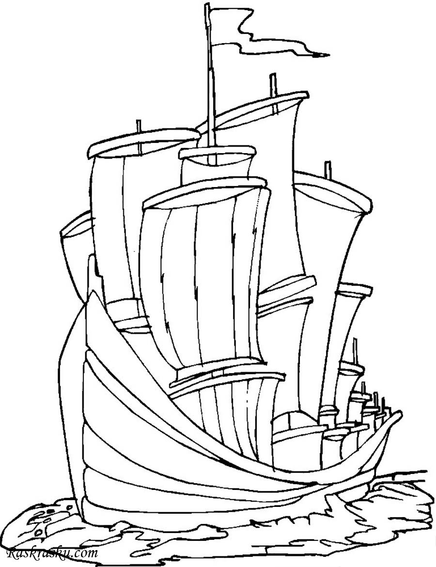 Флот царя салтана рисунок