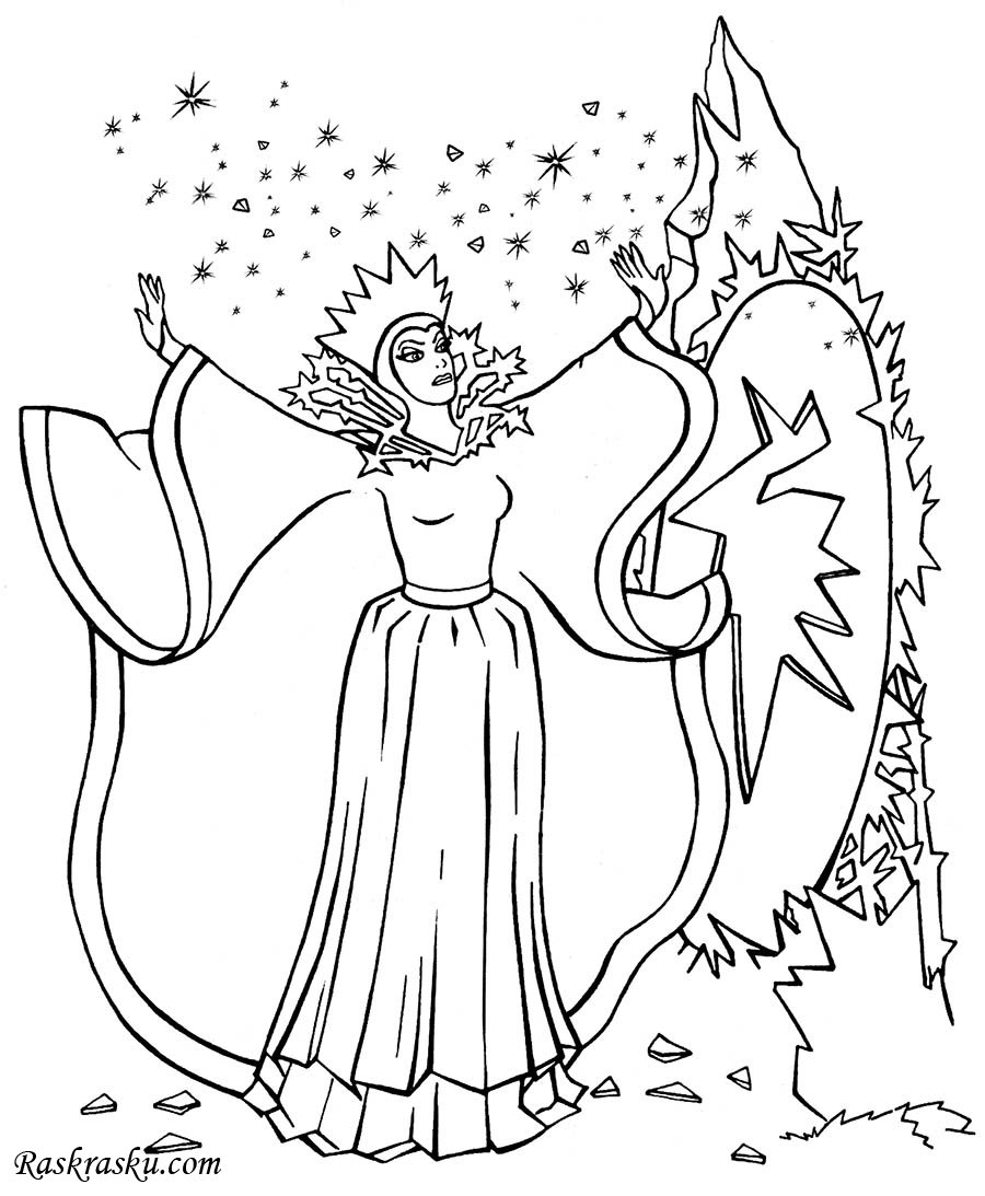 Рисунок к сказке Снежная Королева