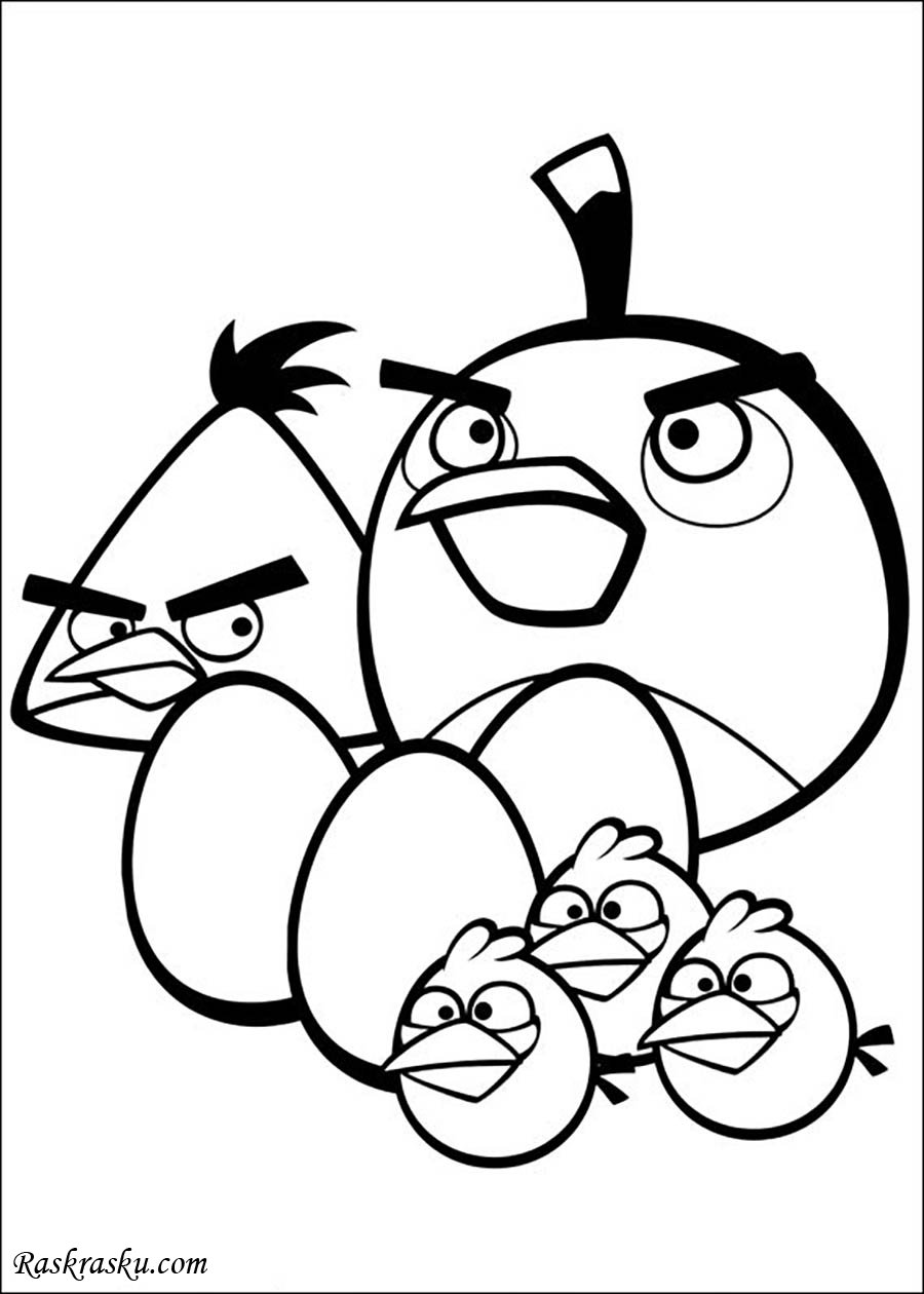 Angry Birds 2 раскраска