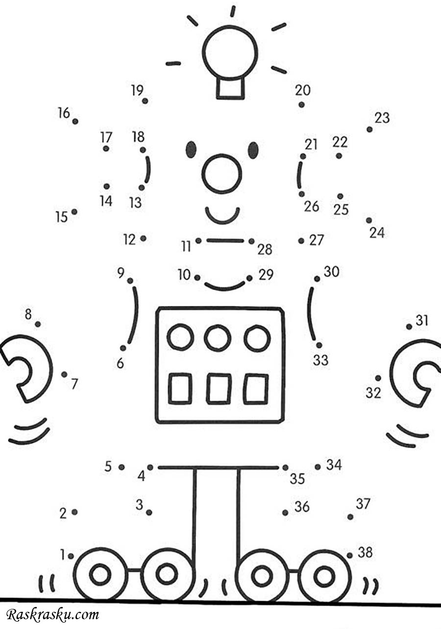 Рисование по цифрам роботы